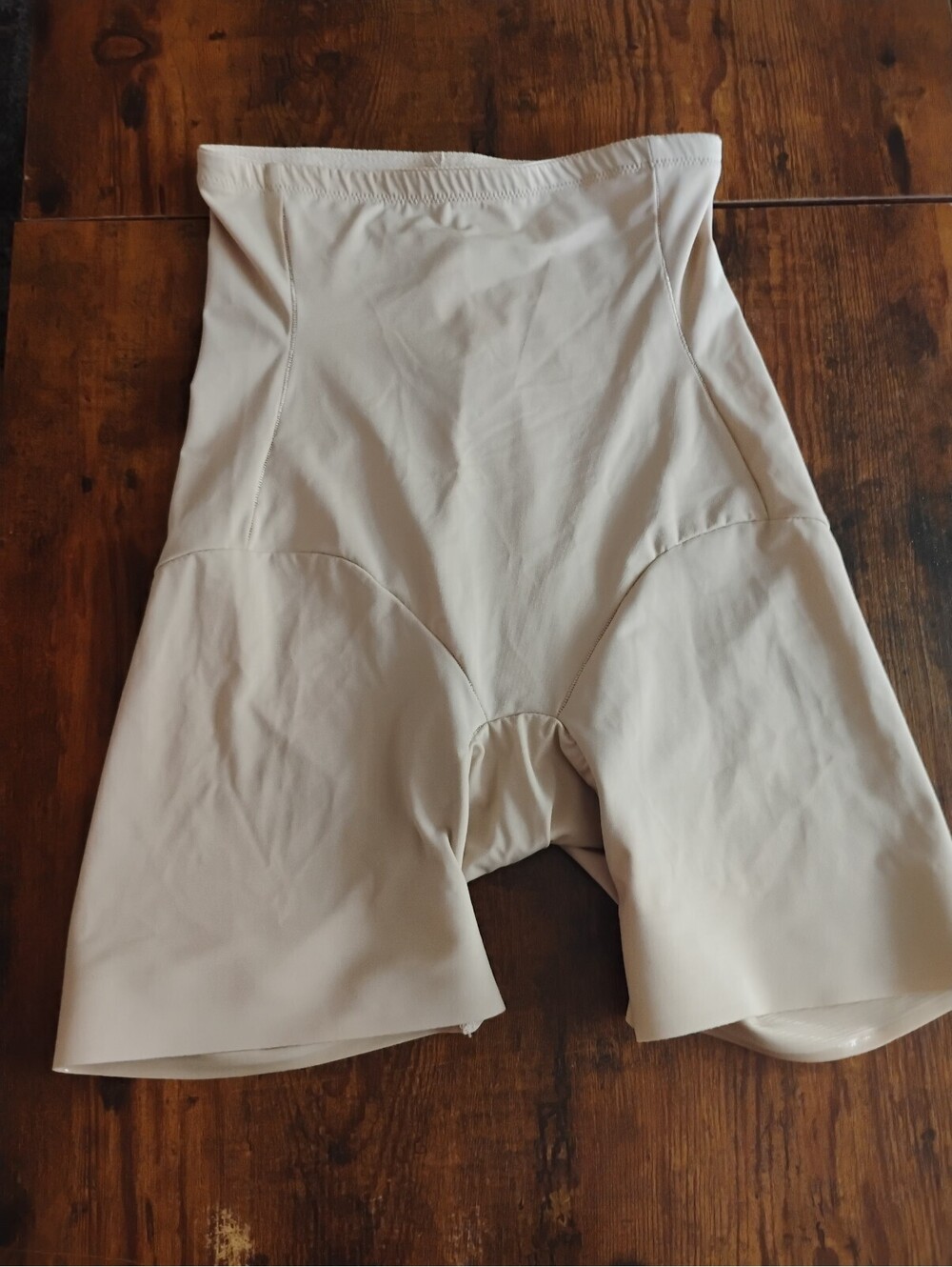 Cupid Beige High-Waisted Shaping Shorts